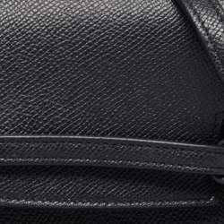 Pre Owned Celine Black Leather Pico Belt Top Handle Bag