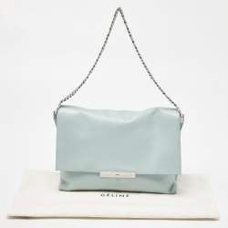 Pre Owned Celine Blue Leather Blade Shoulder Bag