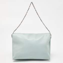 Pre Owned Celine Blue Leather Blade Shoulder Bag