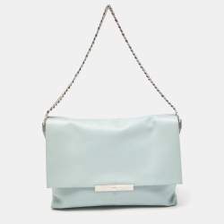 Pre Owned Celine Blue Leather Blade Shoulder Bag