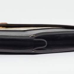 Pre Owned Celine Multicolor Leather and Karung Pocket Envelope Shoulder Bag