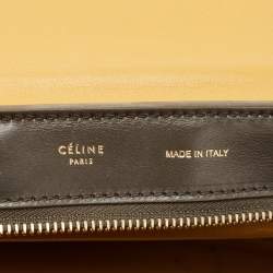 مملوكة مسبقًا Celine Tricolor Leather and Suede Medium Trapeze Top Handle Bag