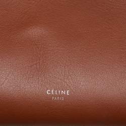 Pre Owned Celine Brown Leather Small Big Bucket Bag