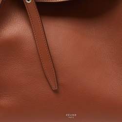 Pre Owned Celine Brown Leather Small Big Bucket Bag