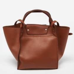 Pre Owned Celine Brown Leather Small Big Bucket Bag