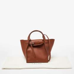 Pre Owned Celine Brown Leather Small Big Bucket Bag