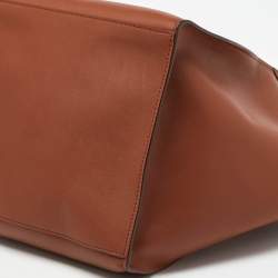 Pre Owned Celine Brown Leather Small Big Bucket Bag