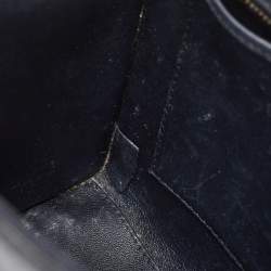 Pre Owned Celine Black Leather Nano Luggage Tote