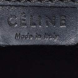 Pre Owned Celine Black Leather Nano Luggage Tote