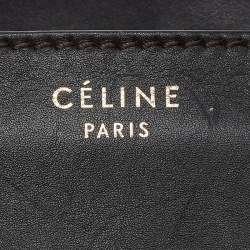 مملوكة مسبقًا Celine Brown Leopard Print Calfhair and Leather Mini Luggage Tote