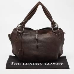Celine Dark Brown Leather Bittersweet Hobo
