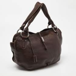 Celine Dark Brown Leather Bittersweet Hobo