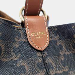 Celine Burnt Canvas Strap Box Bag