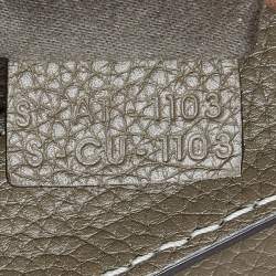 Pre Owned Celine Grey Leather Mini Luggage Tote