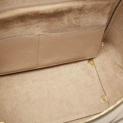 Pre Owned Celine Beige Leather Mini Belt Top Handle Bag