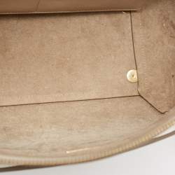 Pre Owned Celine Beige Leather Mini Belt Top Handle Bag