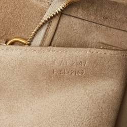 Pre Owned Celine Beige Leather Mini Belt Top Handle Bag