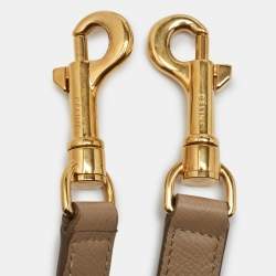 Pre Owned Celine Beige Leather Mini Belt Top Handle Bag