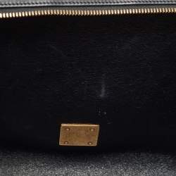 Celine Tricolor Leather and Suede Medium Trapeze Bag