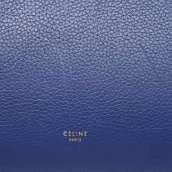 Celine Blue Leather Mini Belt Top Handle Bag