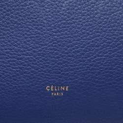 Celine Blue Leather Mini Belt Top Handle Bag