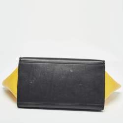 Pre Owned Celine Tricolor Leather Small Trapeze Top Handle Bag