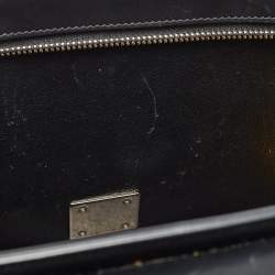 Pre Owned Celine Tricolor Leather Small Trapeze Top Handle Bag