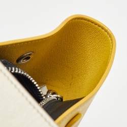 Pre Owned Celine Tricolor Leather Small Trapeze Top Handle Bag