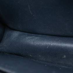 Pre Owned Celine Navy Blue Leather Medium Classic Box Shoulder Bag