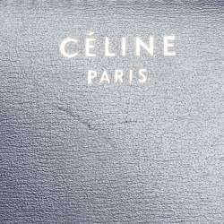 Pre Owned Celine Navy Blue Leather Medium Classic Box Shoulder Bag