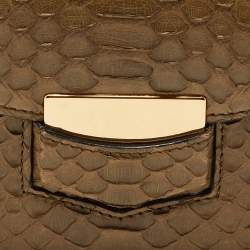 Celine Olive Green Python Small Trotteur Crossbody Bag