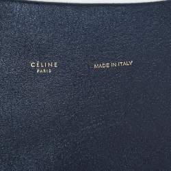 Pre Owned Celine Tri Color Leather All Soft Top Handle Bag