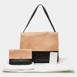 Pre Owned Celine Tri Color Leather All Soft Top Handle Bag