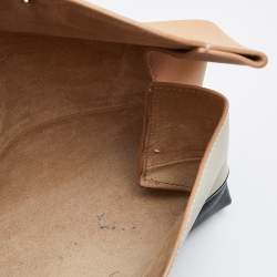 Pre Owned Celine Tri Color Leather All Soft Top Handle Bag