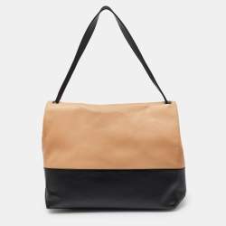 Pre Owned Celine Tri Color Leather All Soft Top Handle Bag