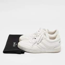 Celine White Leather Lace Up Sneakers Size 37