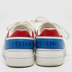 Celine Multi Colorblock Leather Low Top Sneakers Size 36