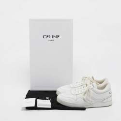 Celine White Leather Low Top Sneakers Size 36