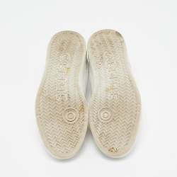 Celine White Leather Low Top Sneakers Size 36