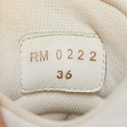 Celine White Leather Low Top Sneakers Size 36