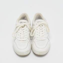 Celine White Leather Low Top Sneakers Size 36