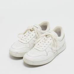 Celine White Leather Low Top Sneakers Size 36