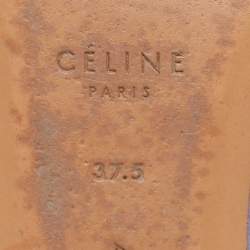 Celine Purple Leather Scrunch Ballet Flats Size 37.5