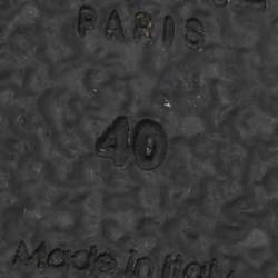 Pre Owned Celine Green Canvas Crisscross Flat Slide Size 40