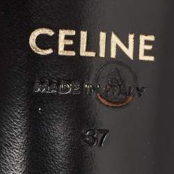 مملوكة مسبقًا Celine Blue Leather Pointed Toe Slingback Pumps Size 37