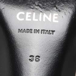 Pre Owned Celine Beige Leather Alma Triomphe Pumps Size 38