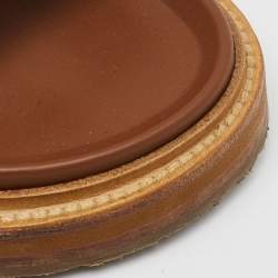 Pre Owned Celine Brown Leather Studded Tippi Slide Sandals Size 39