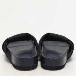 Celine Black Nylon Criss Cross Slide Sandals Size 35