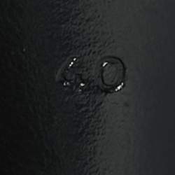 Pre Owned Celine Black Fabric Logo Pointed Toe Alma Triomphe Slingback Pumps Size 40