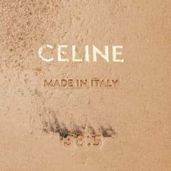 مملوكة مسبقًا Celine Brown Leather Marina Flat Slides Size 38.5